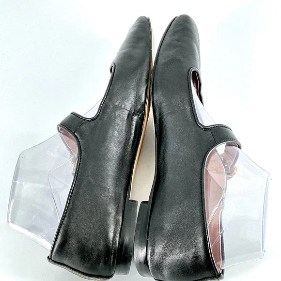 Sam Edelman Size 8 Black Leather Mary Jane Square Toe Flats Michaela - Picture 9 of 14